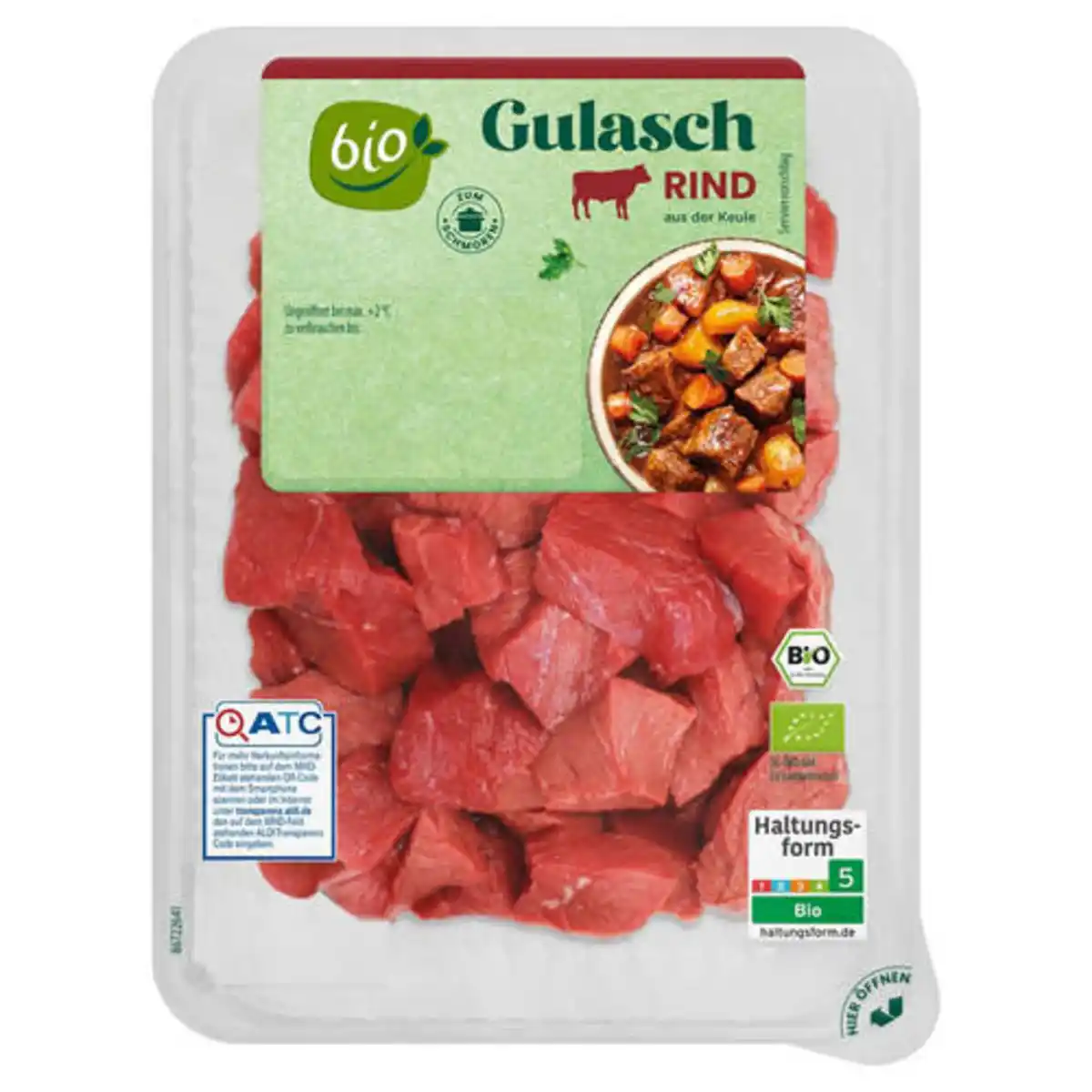 Bild 1 von Bio-Rinder-Gulasch 400 g