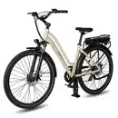 Bild 1 von Maxtron Urban 7,City E-Bike, HR-Nabenmotor,SHIMANO ALTUS 7-Gänge,mech.Scheibenbremse,creme-weiß