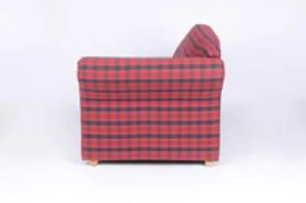 Bild 4 von 3-Sitzer Sofa Loretta mit rechter Armlehne, ca. 193 x 83 x 85 cm – Rot Kariert