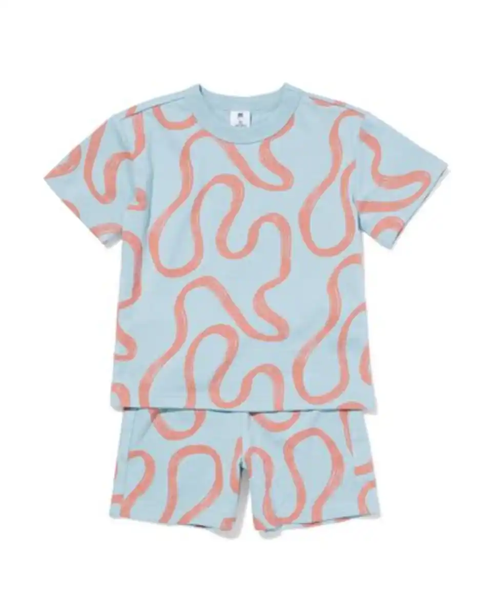 Bild 2 von Kinder-Bekleidungsset, abstrakt blau