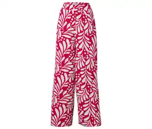 Bedruckte Palazzohose, pink
