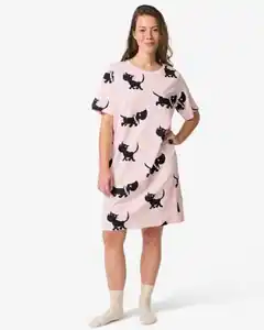 Takkie Damennachthemd aus Jersey hellrosa