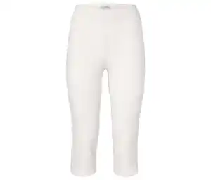 3/4-Stretchhose, weiß
