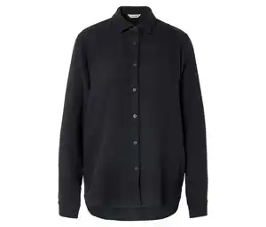 Musselin-Bluse, schwarz