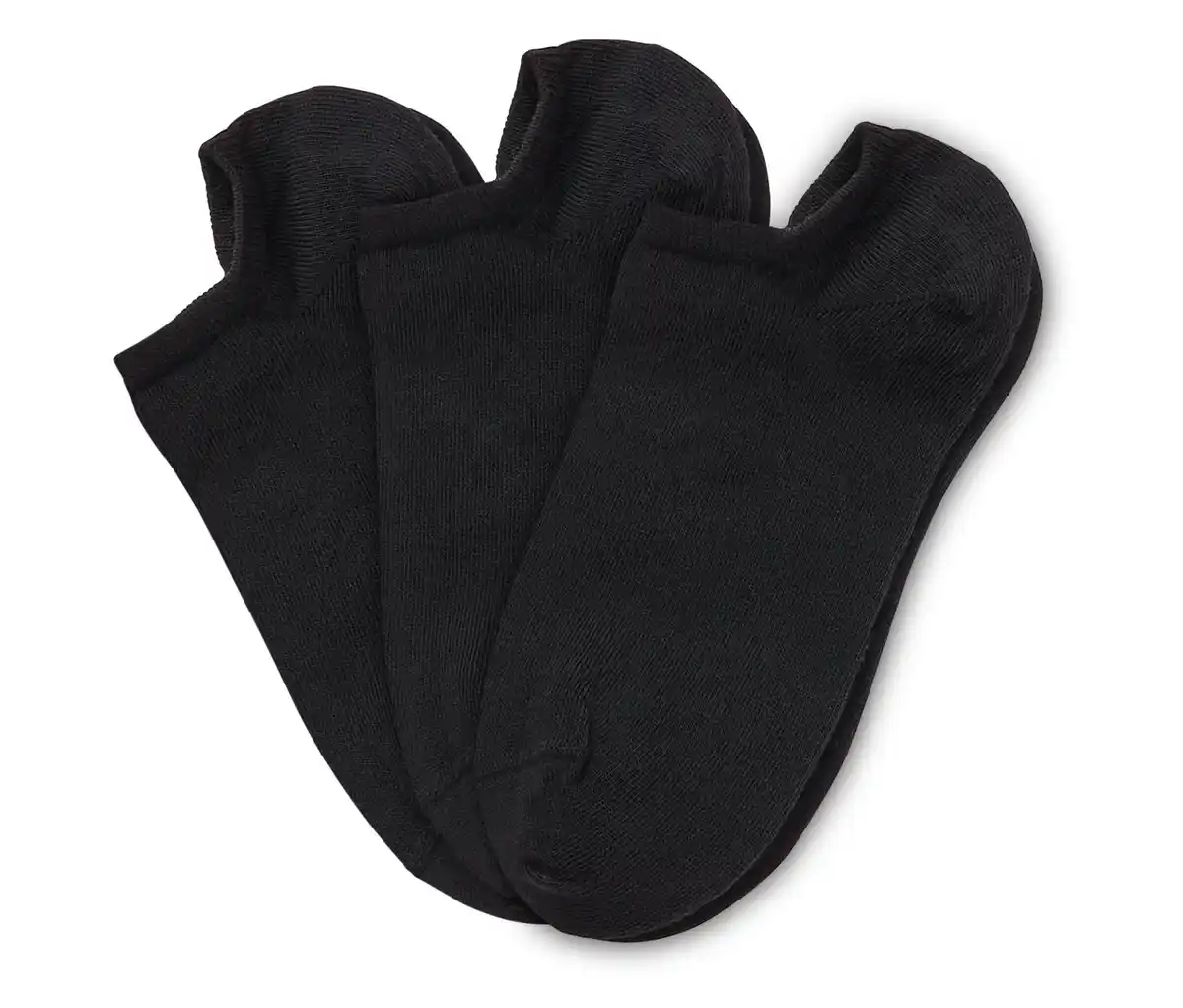 Bild 1 von 3 Paar Sneakersocken, schwarz