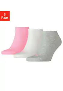 PUMA Sneakersocken (3-Paar) mit eingestricktem Markenlogo