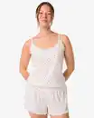 Bild 1 von Damen-Kurz-Pyjama gerippt Blumen bunt