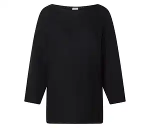Feinstrickpullover, schwarz