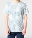 Bild 1 von T-Shirt mit Palmenblättern, hellblau