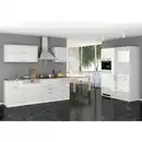 Bild 1 von Held Küchenblock Mailand, Weiß Hochglanz, Holzwerkstoff, 8 Schublade(n) Schubladen, nur wie online abgebildet bestellbar, 390 cm, Made in Germany, Küchen, Küchenzeilen & Küchenblöcke, Küchenze