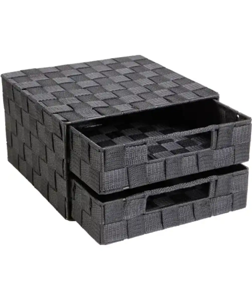 Bild 1 von Graue Flechtkommode, grau