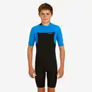 Bild 1 von DECATHLON Neopren Shorty Surfen Kinder Jungen Neopren 1,5 mm 500 blau/schwarz