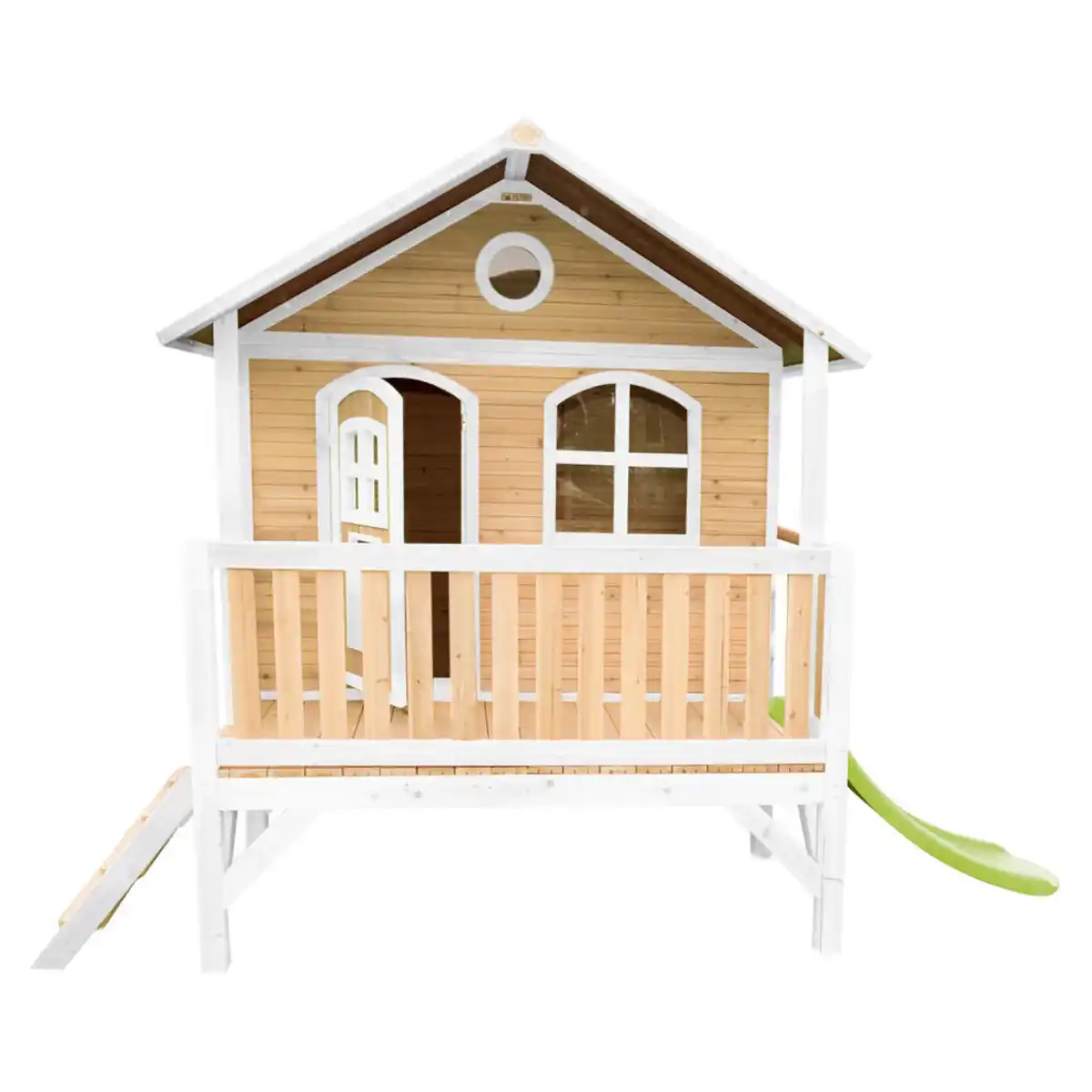 Bild 1 von Spielhaus Spielhaus Stef, Braun, Weiß, Holz, Zeder, 349x233x212 cm, Fsc, Outdoor Spielzeug, Spielhäuser