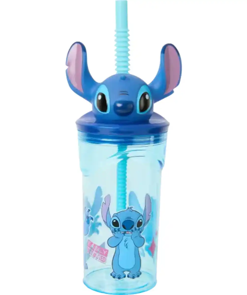 Bild 1 von Stitch Lizenz Trinkbecher mit Figur, hellblau