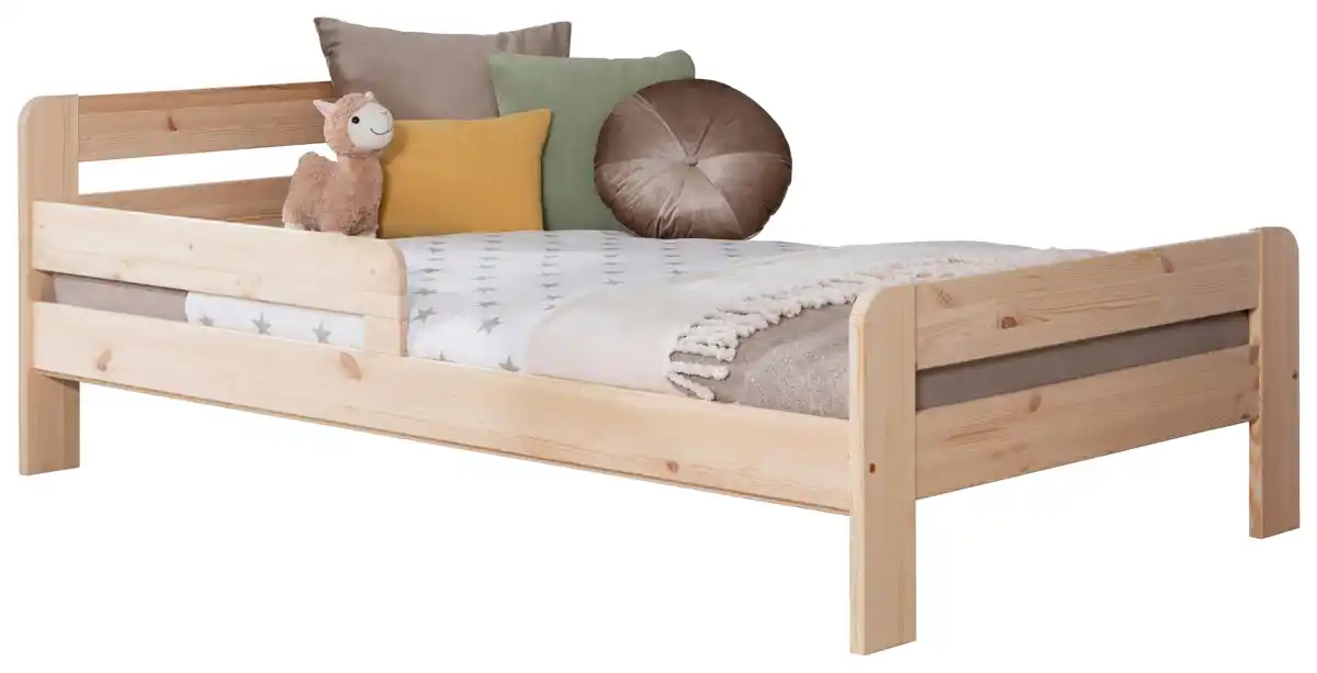 Bild 1 von Bett Bennet mit Matratze ca. 120x200 cm Kiefer Natur, Naturfarben