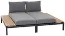 Bild 1 von Modul-Loungegarnitur 2-tlg. Grau Teakholz, Anthrazit, Grau, Teakfarben