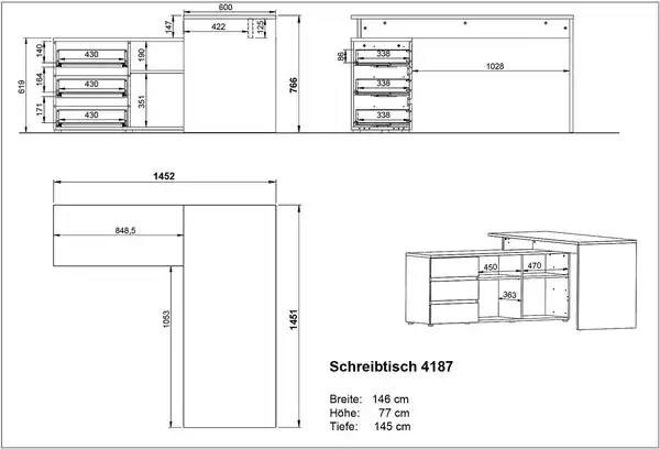 Bild 3 von Schreibtisch Vito Lapito