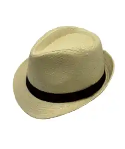 Strohhut Unisex, schwarz