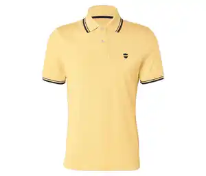 Piqué-Poloshirt, gelb