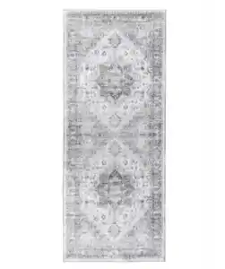 Teppichläufer Orient-Design, grau bedruckt