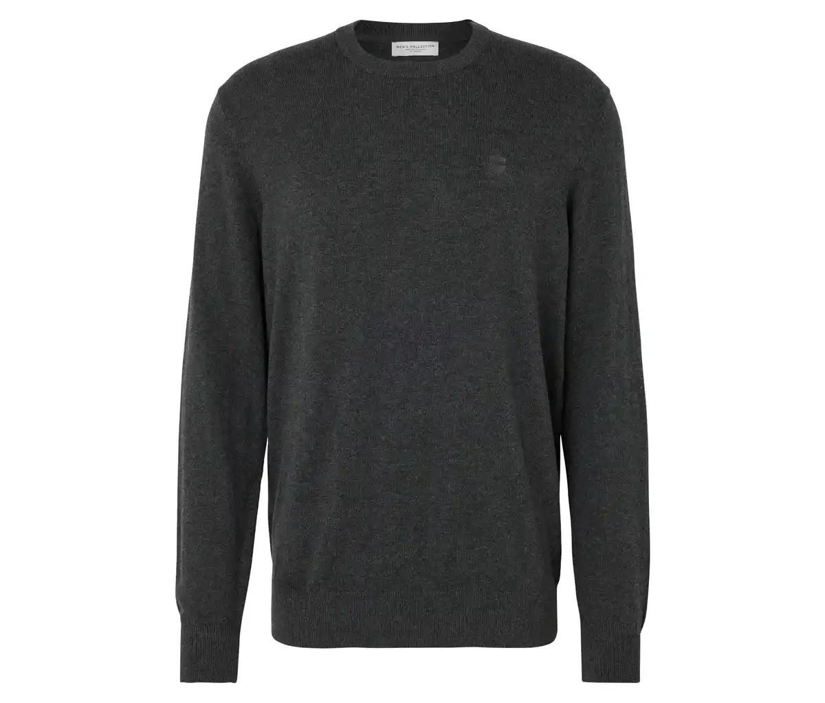 Bild 1 von Pullover mit Rundhalsausschnitt, anthrazit meliert
