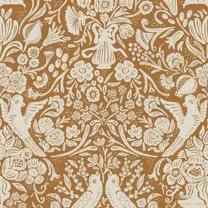 Xora Vliestapete, Gelb, Kunststoff, Papier, Vintage, 52x1005 cm, Made in Europe, Tapeten & Wandverkleidungen, Vliestapeten