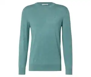 Pullover mit Rundhalsausschnitt, aqua meliert
