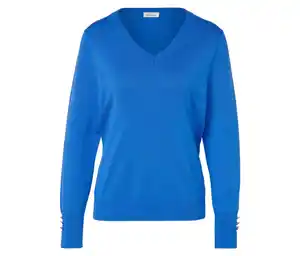 Feinstrickpullover, blau
