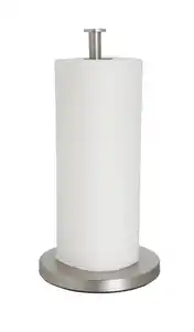 Küchenrollenhalter Leif aus Metall in Silberfaben, Silberfarben