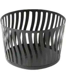 Metall-Windlicht, schwarz