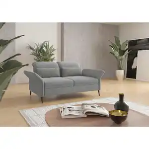 Sit & More 3-Sitzer-Sofa, Grau, Metall, 199x92x123 cm, Goldenes M, Oeko-Tex® Standard 100, Made in Europe, DGM-Klimapakt, Rücken echt, Armteil links, rechts, Wohnzimmer, Sofas & Couches, Sofas, 3-S
