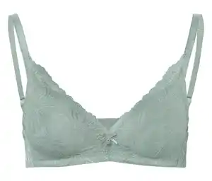 Softschalen-BH mit Spitze, jade