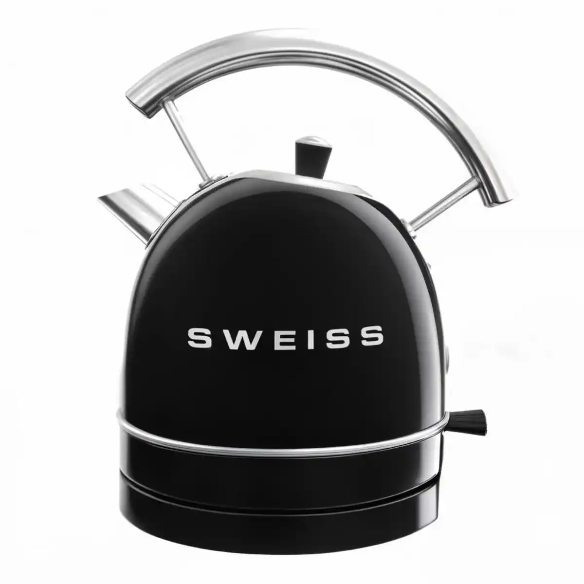 Bild 1 von Sweiss Wasserkocher, Schwarz, Metall, 20x27.5x23.5 cm, Küchengeräte, Wasserkocher