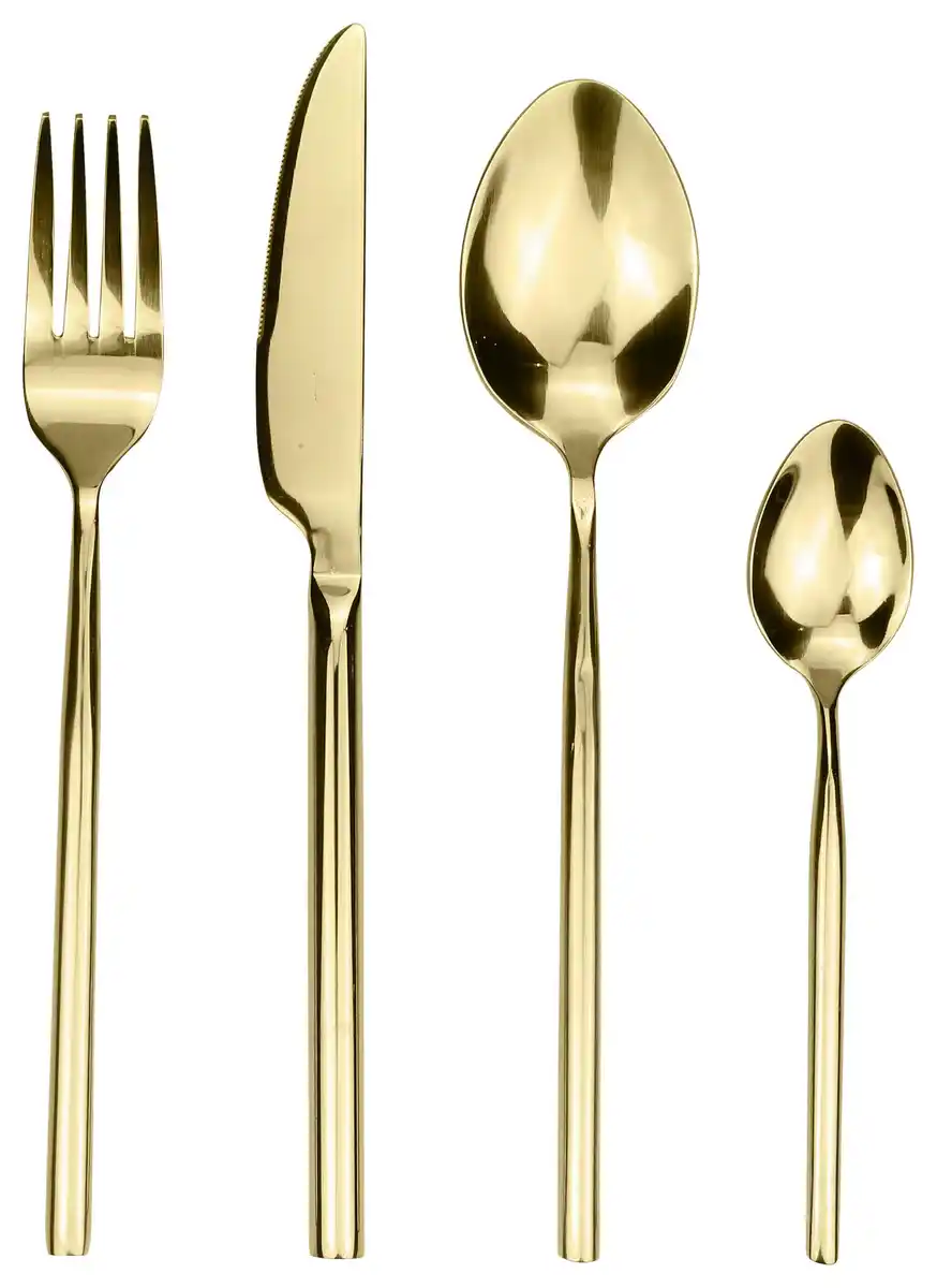 Bild 1 von Besteckset Shine aus Edelstahl, 24-teilig, Champagner