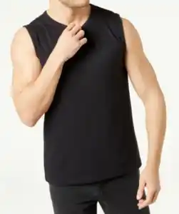 Tanktop mit Waffelstruktur, schwarz