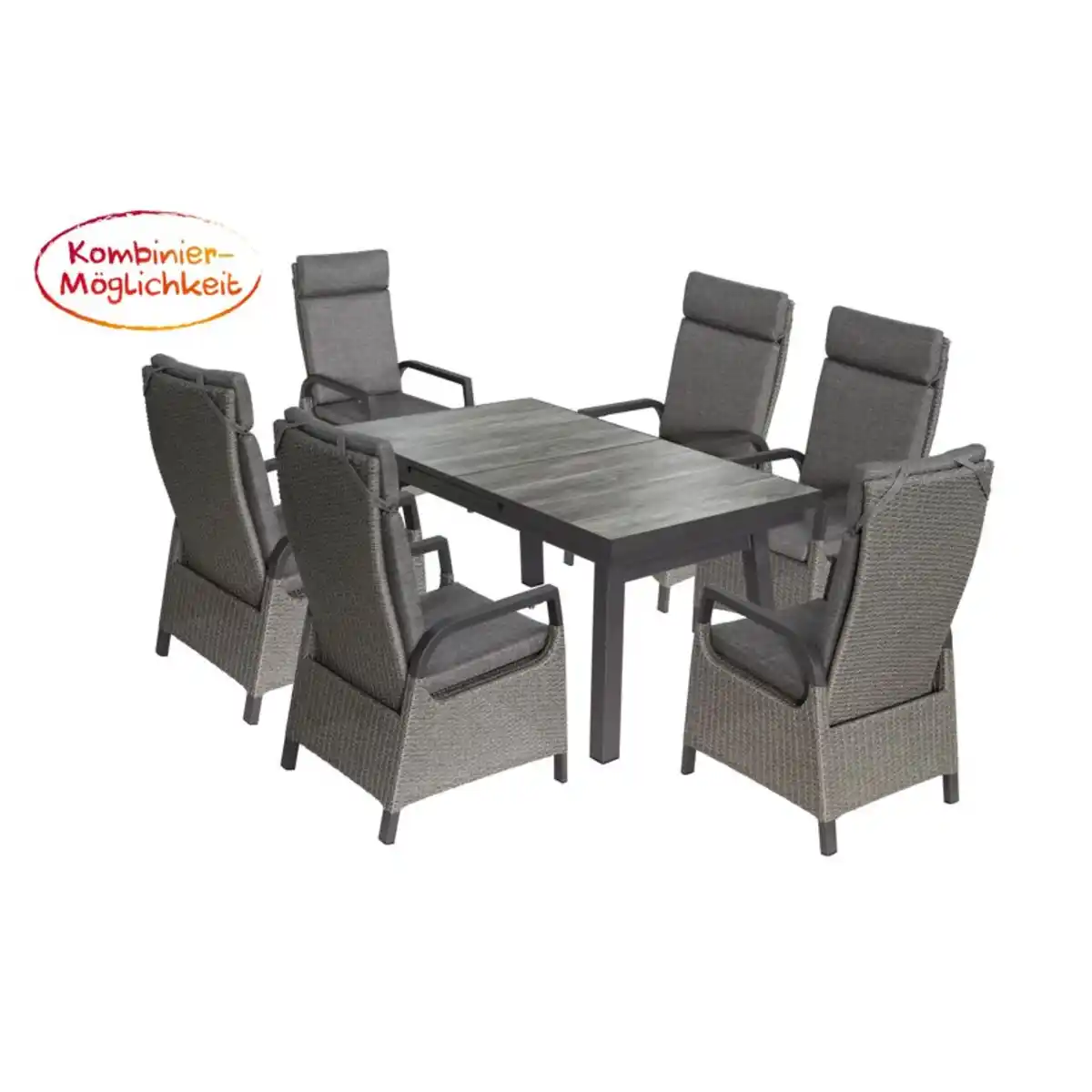 Bild 1 von bellavista® Gartenmöbelset 'Sydney' für 6 Personen Aluminium