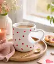 Bild 1 von Tasse mit Herzen, weiß