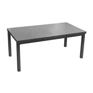 bellavista® Gartentisch 'Boston' ausziehbar Aluminium/Sicherheitsglas 100 x 77,5 x 180/240 cm