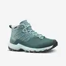 Bild 1 von QUECHUA Wanderschuhe Damen Bergwandern halbhoch wasserdicht - MH500 grün