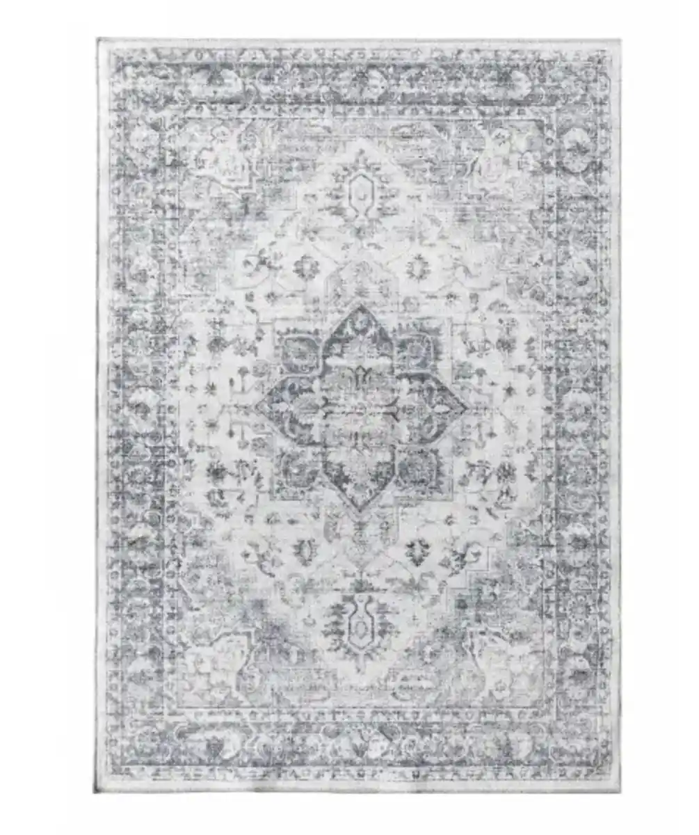 Bild 1 von Samtteppich Orient-Design, grau bedruckt