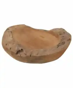 Dekoschale Teakholz, braun