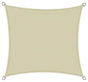 Gartensonnensegel Solino ca. 360x360 cm Ecru, Ecru