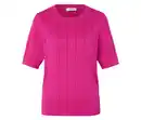 Bild 1 von Feinstrickpullover mit Zopfmuster, pink