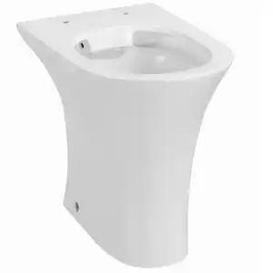 sanicomfort Stand-WC erhöht spülrandlos 'Rekia' Flachspüler weiß