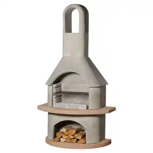 Grillkamin 'Carmen' Beton 65 x 110 x 203 cm