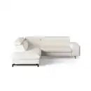 Bild 1 von Cotta Ecksofa, Weiß, Kunststoff, Echtholz,Buche, 4-Sitzer, Ottomane links,L-Form, 262x215 cm, Wohnzimmer, Sofas & Couches, Wohnlandschaften, Ecksofas