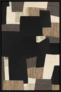 Keilrahmenbild Lotta ca. 60x90cm, Naturfarben, Schwarz, Beige