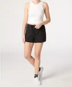 Gepunktet Shorts, schwarz gepunktet