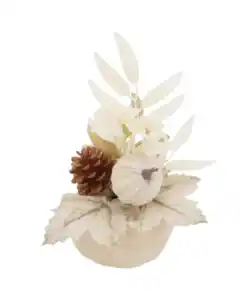 Herbstliches Kunstgesteck, creme