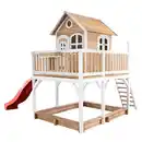 Bild 1 von Spielturm axi Liam, Braun, Rot, Weiß, Holz, Zeder, 613x291x277 cm, Fsc, EN 71, Outdoor Spielzeug, Spieltürme